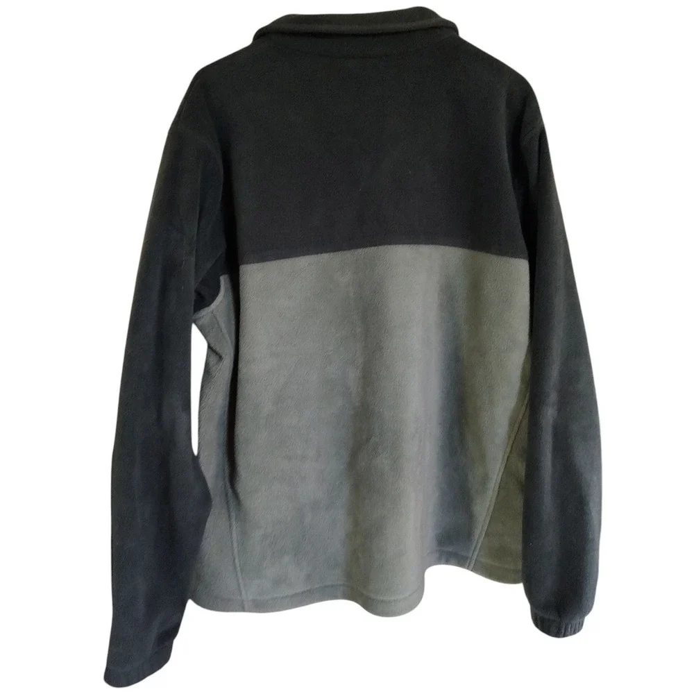 Columbia Steen Fleece Jacket Full‎ Zip Color Block Gray Mens Extra Large 1476671